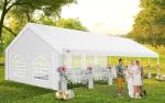 COBIZI 20x40FT Party Tent Heavy Duty Outdoor Gazebo White Event Shelter Wedding Canopy Tent for Parties BBQ with Removable Sidewall Windows, Powder Coating (Better Than Galvanized)