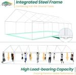 COBIZI 20x40 Party Tent Heavy Duty for Parties, Powder Coating (Better Than Galvanized), Waterproof for Church & Wedding, Large Outdoor Event Gazebo with Removable Sidewall & Built-in Sandbag, White