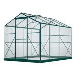 6x8 Ft Greenhouses for Outdoors, UV-Coated Polycarbonate Panels and Aluminium Green Houses for Outside, Outdoor Greenhouse with Roof Vent, Invernaderos para Plantas Exterior, Walk-in Greenhouse Kit