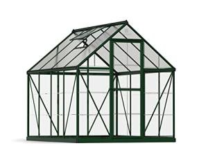 Palram - Canopia 6x8 Greenhouse: Walk-In, UV Polycarbonate Panels, Heavy Duty Aluminum Frame, Lockable Door