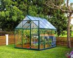 Palram - Canopia 6x8 Greenhouse: Walk-In, UV Polycarbonate Panels, Heavy Duty Aluminum Frame, Lockable Door