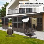 Domi Outdoor Sunroom Kit with Sliding Doors