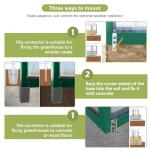 6x8 Ft Greenhouses for Outdoors, UV-Coated Polycarbonate Panels and Aluminium Green Houses for Outside, Outdoor Greenhouse with Roof Vent, Invernaderos para Plantas Exterior, Walk-in Greenhouse Kit