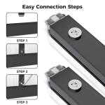 6x8 FT Polycarbonate Greenhouse with Roof Vent, Enhanced Aluminum