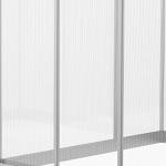 Outsunny 10' x 6' Greenhouse for Outdoors, Polycarbonate Greenhouse with Rain Gutter and Roof Vent, Aluminum Walk-in Green Houses for Outside Patio Backyard Garden