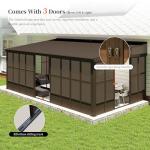 Outdoor Sunroom Kit with Galvanized Steel Roof