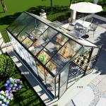 AMERLIFE 8x14x7FT Polycarbonate Greenhouse, Walk in Greenhouse with Quick-Connect System, Green House with 4 Vent Windows and Swing Door, Greenhouses for Outdoors, Glossy Black