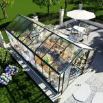 AMERLIFE 8x18x7FT Polycarbonate Greenhouse, Walk in Greenhouse with Quick-Connect System, Green House with 4 Windows and Swing Lockable Door, Greenhouses for Outdoors, Sunroom Black