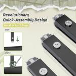 Polar Aurora 10x12 FT Greenhouse, Quick Aluminum Assembly Structure Polycarbonate Greenhouse, Walk-in Greenhouses for Outdoors with Ventilated Windows, Green Houses for Outside Backyard Garden