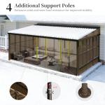 Outdoor Sunroom Kit with Galvanized Steel Roof