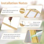 Jocisland 8x9.5x7.5 Ft Wooden Greenhouse, Pre-Assembled Solid Cedar Frame, Walk-in Design, Lockable Door, Adjustable Roof Vents, Polycarbonate Panels for Outdoor, Garden, Backyard