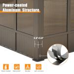 Domi Outdoor Sunroom Kit with Sliding Doors