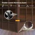 Domi 8x12FT Wall Mounted Sunroom Kit