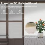 Domi 10x12FT Wall-Mounted Sunroom with Sliding Doors