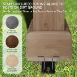 MUPATER 8' x 5' Wooden Grill Gazebo with Sloping Metal Roof, Hard Top Grill Gazebo with 2 Side Shelves, Suitable for Full-Size Grill, BBQ Canopy for Outdoor Patio, Lawn, Garden, Backyard