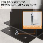 GARTOO 12.5'x6.5' Outdoor Grill Gazebo - Hardtop Cedar Wood Gazebo with 2 Side Shelves and Galvanized Steel Roof, Patio Wooden BBQ Pergola for Garden, Porch and Backyard