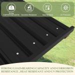 VEIKOU 8’x5’ Grill Gazebo, Patio Gazebo with Hardtop Metal Roof, Rainwater Drainage, Wood Frame, BBQ Gazebo for Barbecue, Backyard, Garden, Light Mocha Brown