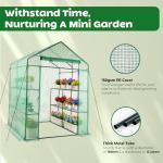 IDZO Walk in Greenhouse with Durable PE Cover & Sturdy Steel Frame