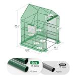 SPECILITE 56×56×78Inch Walk-in Greenhouse, Heavy Duty Small Plant House with Thicken PE Cover and Steel Frame, for Garden, Outdoors, Indoors, Green
