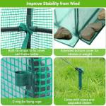 Walk-In Greenhouse with Screen Windows, Ohuhu Upgraded 4 Tiers 11 Shelves