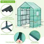 Walk-In Greenhouse with Screen Windows, Ohuhu Upgraded 4 Tiers 11 Shelves