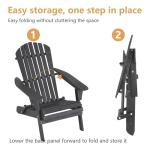 Adirondack Chair Set of 2, Weather Resistant Patio Chairs with Pinewood Wooden Textured for Patio Lawn Garden Backyard Deck Pool Beach Fire Pit