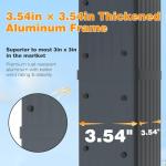 MUPATER 12' X 16' Outdoor Pergola, Aluminum Pergola Patio with Weather-Resistant Canopy for Backyard Deck Garden, Grey