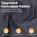 MUPATER 12' X 16' Outdoor Pergola, Aluminum Pergola Patio with Weather-Resistant Canopy for Backyard Deck Garden, Grey