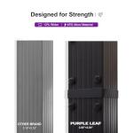 PURPLE LEAF 12' X 16' Outdoor Pergola with Retractable Canopy Aluminum Shelter