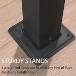 PURPLE LEAF 12' X 16' Outdoor Pergola with Retractable Canopy Aluminum Shelter