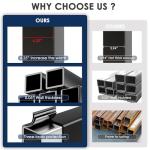 TIMWNER 10'x10' Metal Pergola, Outdoor Patio Pergola with Hardtop Roof,Aluminum Pergolas with Curtains,Waterproof Gazebo for Garden,Patio,Gray