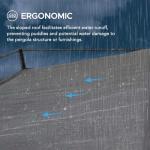 Sunjoy 10' x 10' Outdoor Pergola, Darkeford Metal Pergola with Black Sling Fabric Sun Shade Canopy for Outdoor Patio, Garden,Yard, Deck, Entertaining