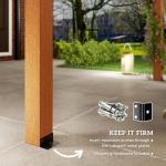 Outsunny 10' x 13' Outdoor Pergola, Wood Gazebo Grape Trellis with Stable Structure and Concrete Anchors for Climbing Plant Support, Garden, Patio, Backyard, Deck, Dark Brown