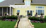 New England Arbors Freemont 12' x 12' Attached Vinyl Pergola