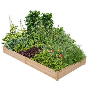 Yaheetech 8x4ft Divisible Wooden Raised Garden Bed