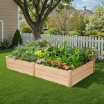 SPECRAFT 8x4 Ft Raised Garden Bed for Plants