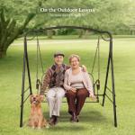 VINGLI Upgraded Metal Patio Porch Swing, 660 LBS Weight Capacity Steel Porch Swing Chair for Outdoors, Heavy Duty Swing Chair Bench for Gardens & Yards (Pattern 3)