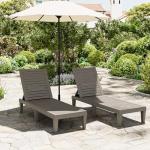 Outdoor Chaise Lounge Set of 2,Lightweight Patio Chairs,Waterproof Sun Loungers Chair Outdoor,5-Positions Adjustable Pool Lounge Chair for Garden Beach Patio Poolside Lawn and Deck,Striped Grey