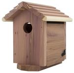 Pennington Pride Birdhouse for Outdoor, Outdoor Birdhouse Cedar, Room for 1 Adult and 3-4 babies