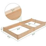 Yaheetech 8x4ft Divisible Wooden Raised Garden Bed