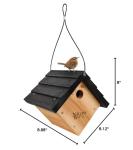 Nature's Way Bird Products CWH1 Cedar Wren House, 8" x 8.875" x 8.125", standard, Brown