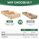 SPECRAFT 8x4 Ft Raised Garden Bed for Plants