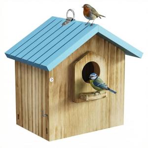 Auslar Bird House for Outside, Wooden Birdhouses for Outdoors, Bluebird House for Outside Clearance, Hanging Bird Houses for Cardinals Finch Wren Swallow for for Garden Viewing