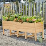 AMERLIFE 8x2 Ft Elevated Garden Bed with Legs