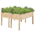 Yaheetech Elevated Wooden Raised Garden Bed Kit