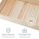 DUMOS 48x24 Wood Raised Garden Bed with Legs