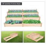 Yaheetech 8ft Wooden Divided Raised Garden Bed