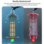 Metal Bird Feeder Bird Feeders for Outdoors Hanging,Waterproof and Rust-Proof,Easy Cleaning,Wild Bird Feeders Attracting Chickadees Goldfinches Cardinals Finches and Sparrows