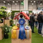 Spring Melody Bird House, Composite Material Nesting Box, Hanging Birdhouse for Blue Bird, Squirrel Proof Birdhouse for Outside, 10 Years Water Proof Weatherable Pole Mountable Bird House (Red)