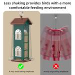 Metal Bird Feeder Bird Feeders for Outdoors Hanging,Waterproof and Rust-Proof,Easy Cleaning,Wild Bird Feeders Attracting Chickadees Goldfinches Cardinals Finches and Sparrows